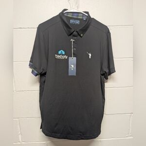 William Murray Golf Black Classic Polo Shirt Men's Medium New